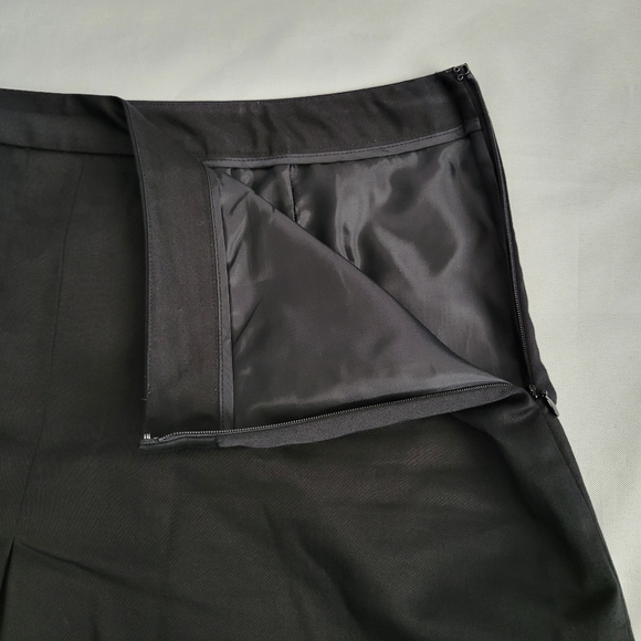 LOFT Black Embroidered Skirt Size 10 - Picture 8 of 11